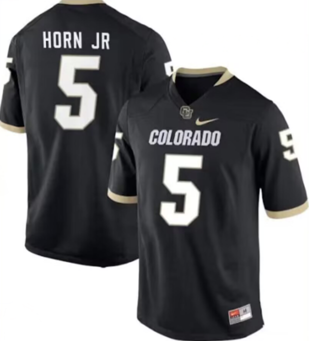 Toddlers  Colorado Buffaloes Custom Black Stitched Football Jersey